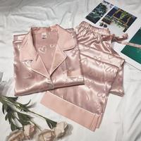 IStapromo Gifts Nouveauté Populaire Ensemble de Pyjamas en Satin Vêtements d'Intérieur Pyjamas Colorés pour Femmes