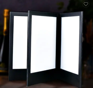 Có thể sạc lại A4 LED hiển thị ánh sáng cuốn sách bảng chiếu sáng double side <span class=keywords><strong>menu</strong></span> cho Bar KTV Câu lạc bộ đêm có thể gập lại - Product Image 3