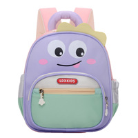 Nouveau Sac à Dos Oxford en Polyester 2026 pour Maternelle, Garçons et Filles de 3 à 6 Ans, Color-Block, Respirant, Imperméable et Ludique