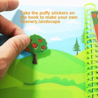 Juego de Pegatinas 3D Reutilizables para Niños y Bebés, con Temática de Animales, Juguete Educativo DIY, Resistente al Agua, Ecológico, Regalo de Cumpleaños