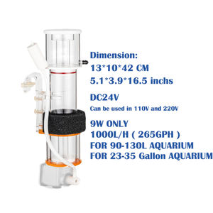 Nicro-écumeur de protéines d'aquarium rouge star, DC24V, DCSQ70/sq90, eau salée, réservoir d'eau de mer, récifal de coraux avec filtre à bulles - Product Image 2