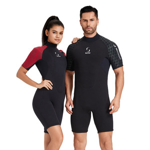 Combinaison de <span class=keywords><strong>plongée</strong></span> courte 3 mm pour homme et femme, manches courtes, short en néoprène, combinaison de surf épaisse, chaude et résistante au froid - Product Image 1