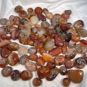 Agata Sardonica Naturale Lucidata, Ghiaia di Agata <span class=keywords><strong>Rossa</strong></span>, Pietra Levigata per Guarigione Reiki e Collezione - Product Image 6