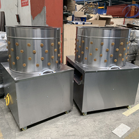 Machine à plumer les poulets en acier inoxydable automatique pour l'abattage de la volaille