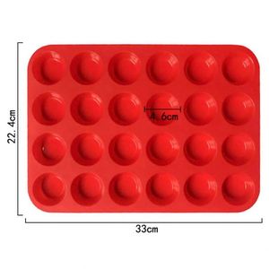 Molde para Pastel Redondo de 24 Cavidades, Ecológico, Muestra Gratuita de Fábrica, Moldes de Silicona para Velas, Moldes para Hacer Jabón, OEM/ODM - Product Image 2