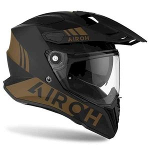 Casco Airoh Commander Enduro Nero Oro in Fibra Composita Taglia S per Moto - Product Image 1