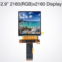 Écran LCD TFT IPS carré de 2,9 pouces avec rétroéclairage LED pour VR/AR, résolution 2160x2160 et interface MIPI
