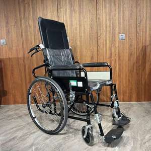 Sedia a rotelle pieghevole manuale multifunzione, sedia a rotelle in acciaio leggero, sedia a rotelle appositamente progettata per ospedali disabili - Product Image 2