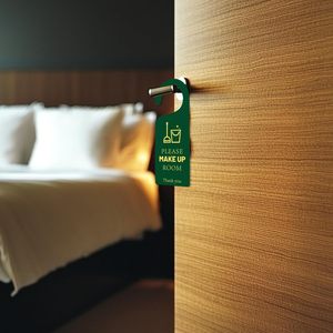 Panneau de porte en acrylique double face « Ne pas <span class=keywords><strong>d</strong></span>éranger » et « Bienvenue » pour <span class=keywords><strong>chambre</strong></span> <span class=keywords><strong>d</strong></span>'hôtel, signalisation de nettoyage et <span class=keywords><strong>d</strong></span>écoration de poignée de porte - Product Image 4