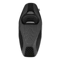 Housse de selle de moto adaptée à la Honda ADV160 avec un dossier souple imprimé par transfert d'eau à motif quadrillé pour le coussin de siège
