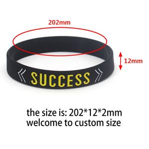 Bracelet de sport en silicone souple et élastique personnalisé, étanche, avec logo gravé, bracelets en caoutchouc, bracelet en silicone gravé - Product Image 3