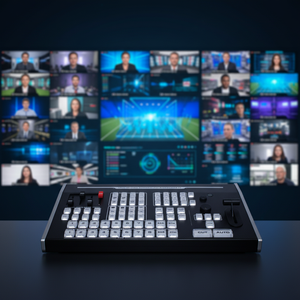 Mezclador de Producción en Vivo de 8 Canales 4K para Radiodifusión, Televisión, Deportes, Iglesia, Estudio, OB VAN con Grabación SSD - Product Image 2
