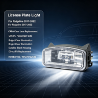 Pour Honda Ridgeline 2017-2022 : Éclairage de plaque d'immatriculation côté conducteur et passager, lentille transparente CAPA, pièce de rechange HO2870102 191275732533
