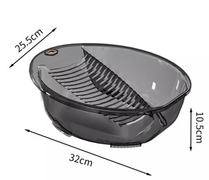 Multi-Function Household Laundry <b>Basin</b> Portable Transparent PET Sustainable Modern Bathroom Wash 20-35L Capacity Storage 9790-4 - Product Image 6