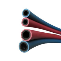 Tuyau double oxygène-acétylène en caoutchouc synthétique résistant à la chaleur et ignifuge, prix usine Chine, avec service de découpe