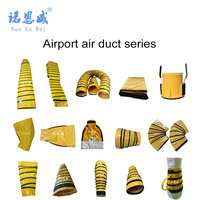 200mm-600mm Flexible Climatisation PVC Préconditionné Aéroport Sol Pont Couloir Avion Ventilation PCA Conduit Tuyau