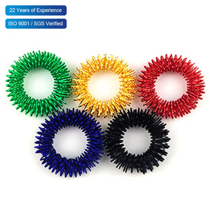 Heng sheng Kohlenstoffs tahl Sensorischer Stress abbau Anti Angst Dekompression Akupunktur punkt Stimulieren Gesundheits wesen <span class=keywords><strong>Massage</strong></span> Fingerringe Spielzeug - Product Image 1
