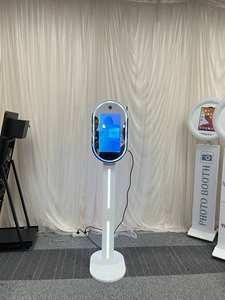 Oval DSLR fotoğraf kabini, bilgisayar sistemli DSLR kamera selfie fotoğraf kabini makinesi, parti etkinlikleri için 15.6 inç. - Product Image 5