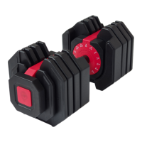 Ensemble d'haltères réglables 25 kg 55 lb avec poignée en métal, système de poids pour l'entraînement en force à domicile pour hommes et femmes