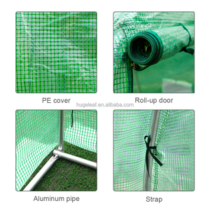 Invernadero de Jardín Tipo Túnel con Estructura de Acero Impermeable y Cubierta de PE, Fácil de Montar, para Cultivo de Plantas en el Patio Trasero del Hogar - Product Image 3