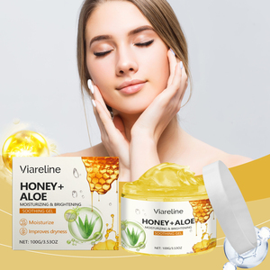 Viareline Aloe Vera miele Gel idratante olio solare di controllo della pelle del viso cura per il seno lenitivo e rinfrescante - Product Image 2