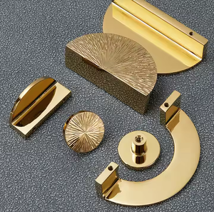 Poignée en laiton Spark Half Mood Handle Poignée et bouton d'armoire Spark en laiton - Product Image 3