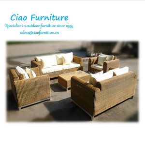 Ensemble de canapés de salon de <span class=keywords><strong>jardin</strong></span> canapé <span class=keywords><strong>d</strong></span>'<span class=keywords><strong>angle</strong></span> en forme de L canapé <span class=keywords><strong>d</strong></span>'extérieur en rotin - Product Image 5