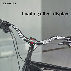 LUNJEL Guidon <span class=keywords><strong>de</strong></span> vélo MTB 31.8x72/780mm Aluminium Swallow Handle Bar Rise 70mm Mountain Folding Bicycle Color Guidon - Product Image 6