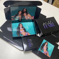 Rosa Kosmetik Mailer Pappkarton Luxus verpackung Box Mailer Versand Post Mailer Box Papier verpackung