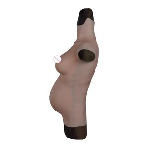 Prothèses mammaires en silicone OEM/ODM, grandes fausses poitrines, costumes d'abdomen de femme enceinte, accessoires de cinéma, ensembles de bébés artificiels texturés - Product Image 3
