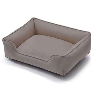 Cama Cuadrada de Felpa Premium para Mascotas, Ultra Suave, Duradera, Ortopédica para Perros/Gatos Pequeños/Medianos, Funda Lavable, Diseño con Reforzamiento - Product Image 5