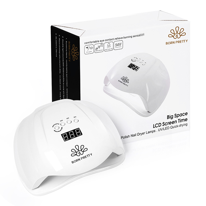 От BORN PRETTY-PRO на гвозде лампа, изготовленным на заказ логосом 54 Вт UV LED с 36 шт. светодиоды маникюрного геля для ногтей, сушилка для маникюрных инструментов