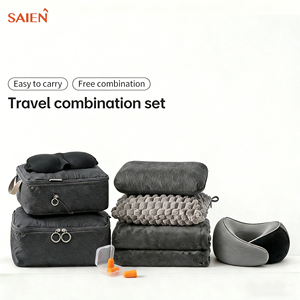 Almohada de Viaje Moderna en Forma de U de Espuma Viscoelástica para Dormir en Aviones Sin Cansancio en el Cuello, con Soporte para el Cuello, Portátil - Product Image 1