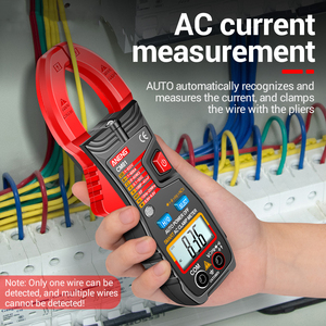 ANENG CM81 Multímetro de pinza inteligente para CA, 6000 conteos, voltímetro de rango automático, amperímetro de 600A, medidor de resistencia con linterna - Product Image 4