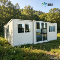 Casa Container Pieghevole Espandibile HESHI di Alta Qualità da 40 Piedi, 2, 3 o 4 Camere da Letto, Moderna e Traspirante per Esterni