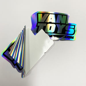 Özel tasarım Hologram etiketleri su geçirmez gökkuşağı Sticker Logo yapıştırıcı etiket baskı holografik vinil özel kesim kesim çıkartmalar - Product Image 2