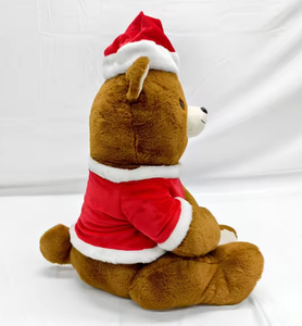 Venta caliente fábrica personalizada Kawaii fábrica personalizada juguetes suaves Animal encantador oso juguetes de peluche Anime lindo Santa Claus - Product Image 3