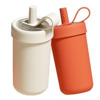 Mug de voyage isotherme en acier inoxydable à double paroi de 12 oz, tasse à bière personnalisée, bouteille en silicone pour enfants, sous vide