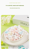 Bonbons ronds en forme de boule, emballés individuellement, menthes respirantes, halal, confiserie en vrac, vente en gros d'usine