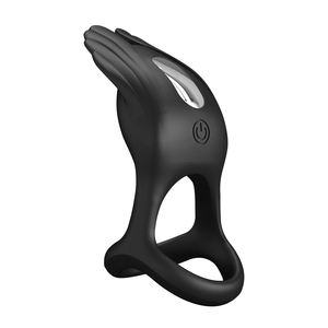 Pretty aşk USB şarj silikon çiftler vibratör uzun zaman gecikme Penis horoz halka samimiyet kullanımı için - Product Image 2