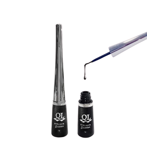 QL อายไลเนอร์กลิตเตอร์สีดำ ปากกาเขียนขอบตาแบบกันน้ำที่ได้รับการรับรองฮาลาล ให้สีดำเข้มข้นพร้อมประกายกลิตเตอร์ - Product Image 1