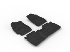 Alfombrillas para Auto Autobo para <span class=keywords><strong>Toyota</strong></span> <span class=keywords><strong>Camry</strong></span> 7ª Generación 2012-2017, TPE para Todo Clima, Juego Completo, 100% Impermeables, Fáciles de Limpiar - Product Image 2