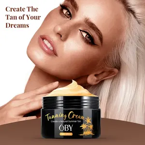 OBY body care products suitable all skin types self tan daily use sunburn tanning cream moisturizing sun tanning cream