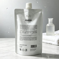 Pochette souple personnalisée avec bec verseur pour masque capillaire, shampoing, lotion corporelle, emballage de liquides cosmétiques