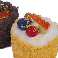 Accessoires de décoration de cuisine pour boulangerie, modèles réalistes en PU de gâteaux, desserts et cupcakes, style moderne et minimaliste pour filles