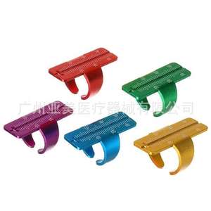 Règle dentaire pour la mesure des canaux radiculaires en acier inoxydable coloré et en alliage d'aluminium avec étui - Product Image 5
