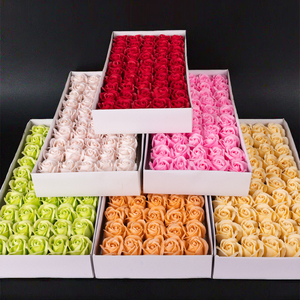 Xà phòng thủ công ba lớp hoa hồng mô phỏng tự làm bó hoa nước giật gân vành đai cơ sở khay hoa Halloween hoa nhân tạo hiện đại - Product Image 5