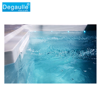 Piscine hors sol rectangulaire mobile à installation en usine Degaulle, piscine à débordement, piscine conteneur