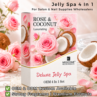 Kit de Pédicure Spa Luxe à la Rose et à la Noix de Coco en Gros, Emballage Personnalisé, Fournitures de Soins des Pieds en Vrac pour Spa de Beauté Haut de Gamme
