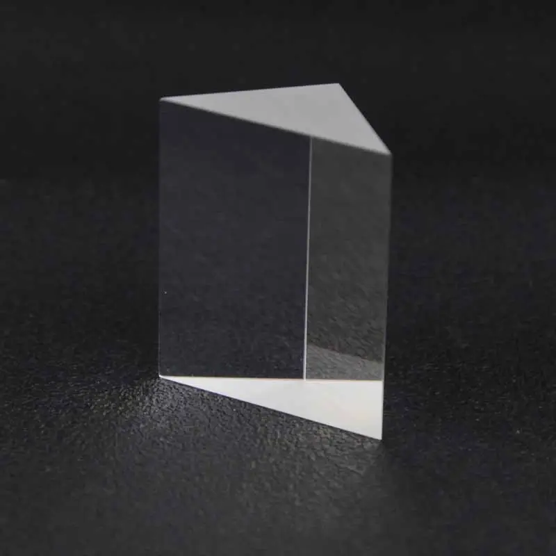 Prisma ottico a triangolo ad angolo retto lucidato ad alta precisione personalizzato in fabbrica